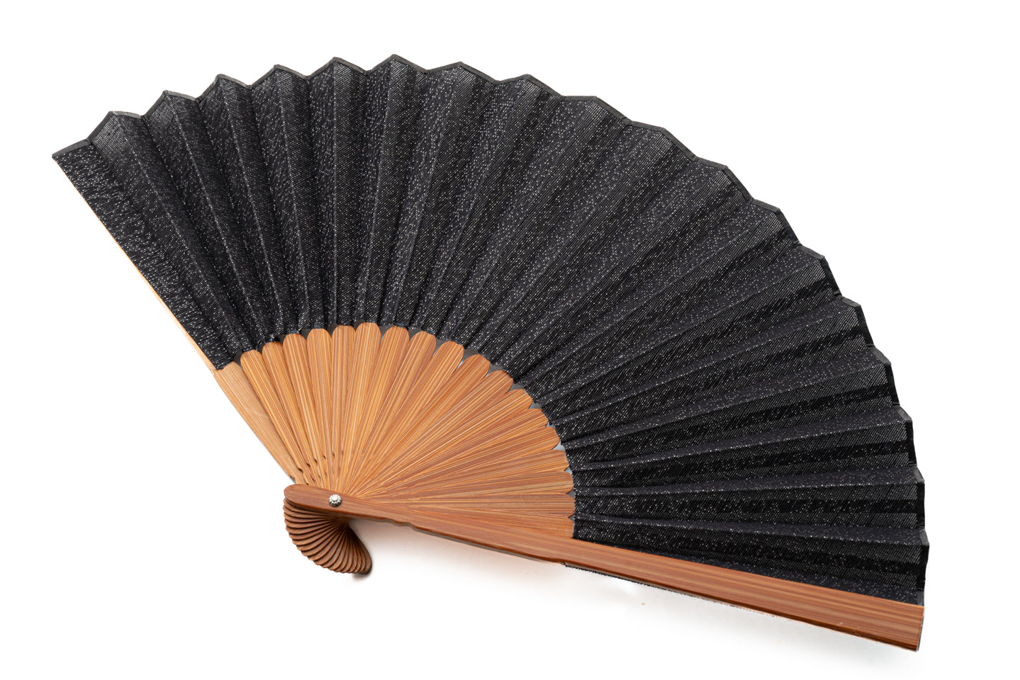 総紗縫の扇子】黒| 仙福屋宗介