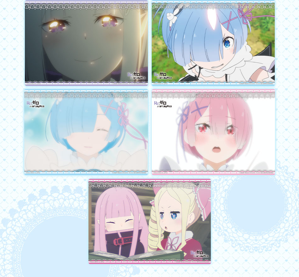 リゼロ Re:ゼロから始める異世界生活 A3クリアポスター レム 2種セット