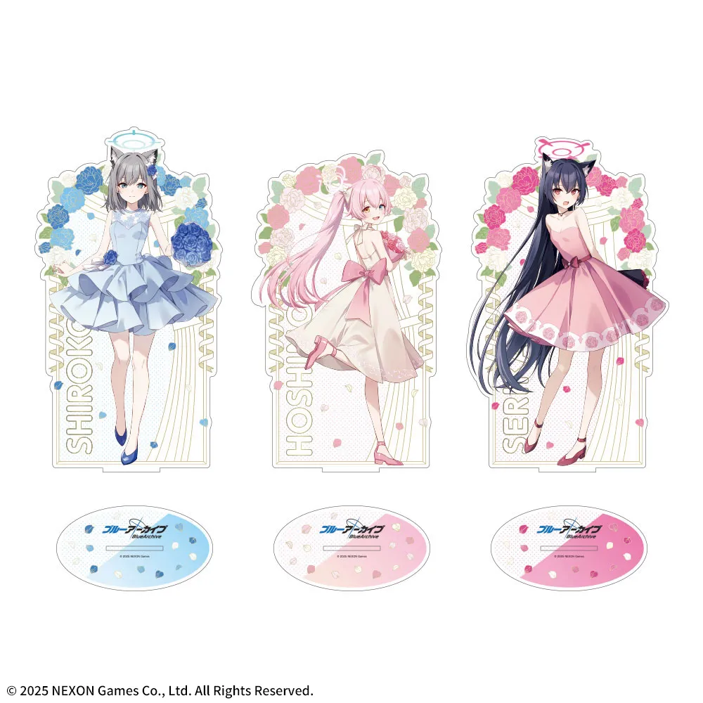 ブルーアーカイブ スタンド付きビッグアクリルプレート 全4種セット