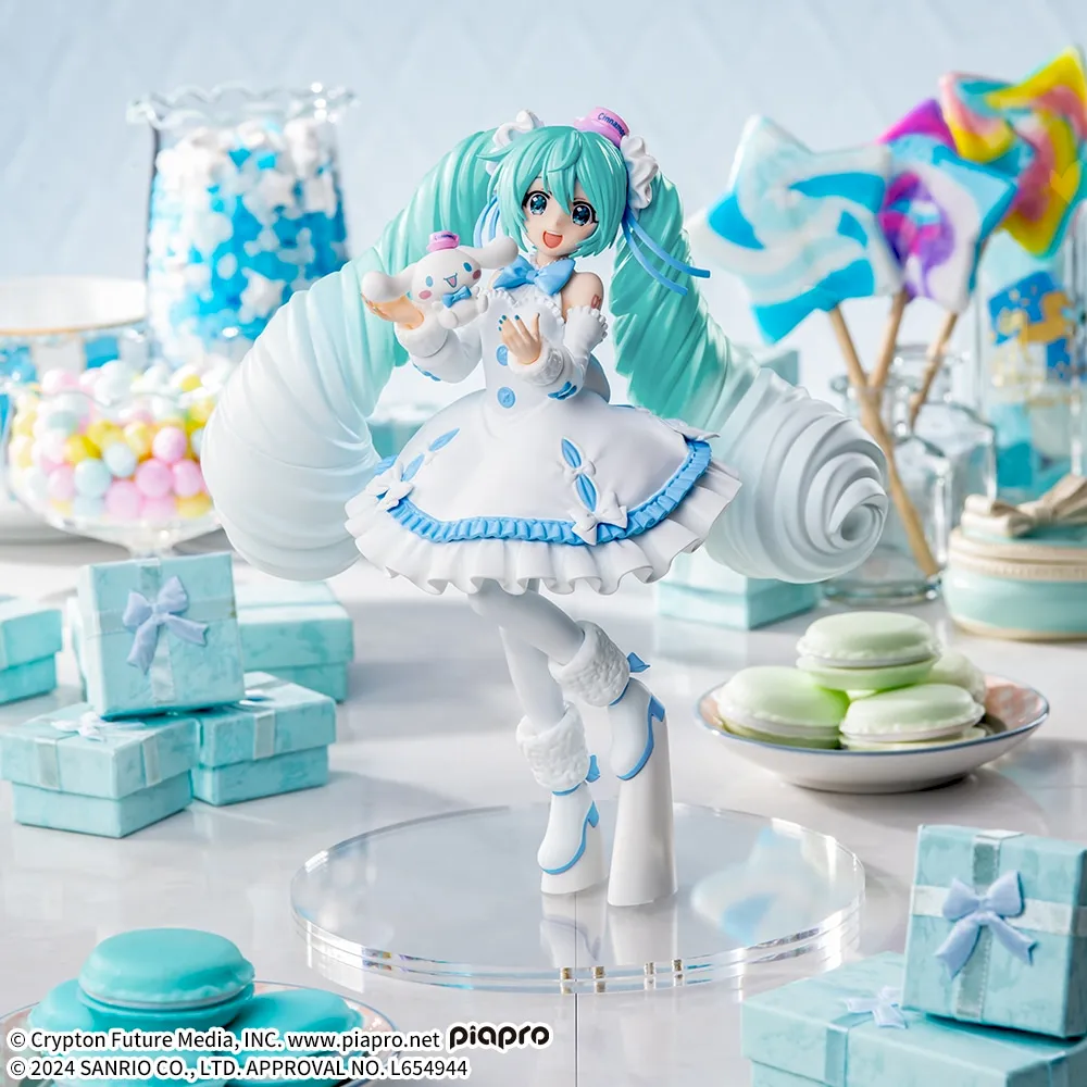 初音ミク シナモロール ルミナスタ ちょこのせ フィギュアセット 初音