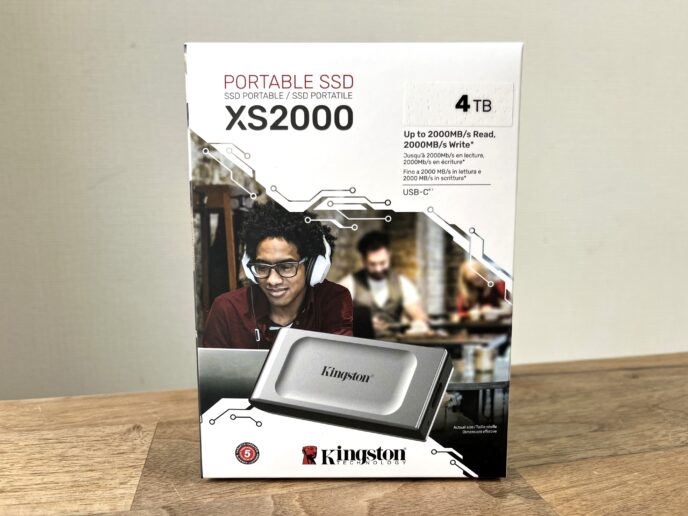 写真・動画が多い人におすすめ】キングストン・ポータブルSSD「XS2000