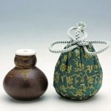 茶道具】唐物「本能寺文琳」写 茶入 笹田有祥 *名物茶入*五島美術館