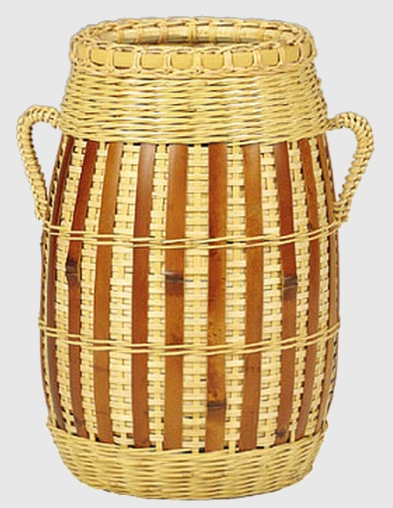 通販販売【茶道具】 花入 臑当籠 *島田竹宝斎* すねあて篭*鎧兜*端午に