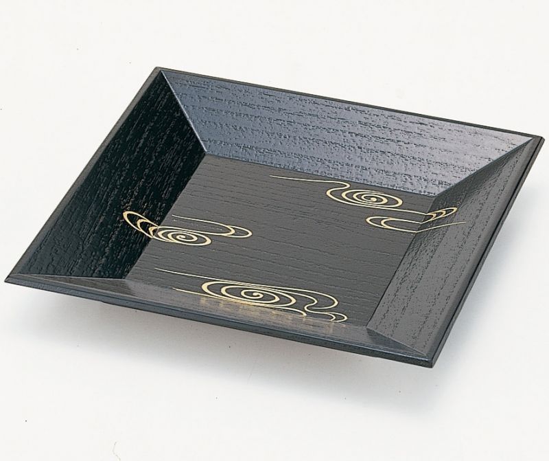 通販販売【茶道具】 四方盆 巻水 鵬雲斎好 *菓子盆*干菓子器[bon10017