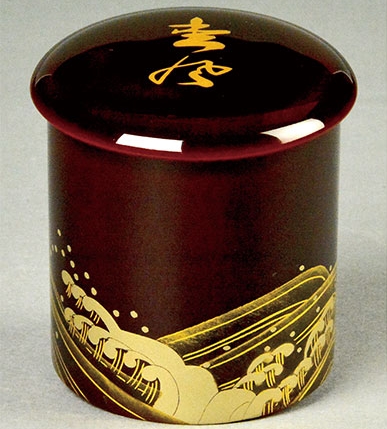 茶道具】円能斎好写 汐汲棗（並製） *圓能斎*円能斎*千鳥