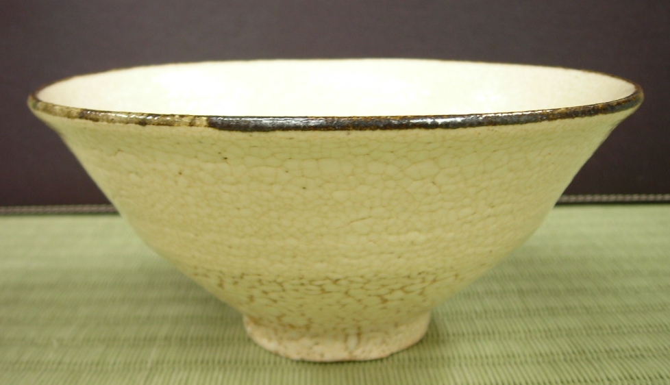 伝世品うぶ品】江戸期古唐津皮鯨絵唐津沓形片口茶碗ぐい呑