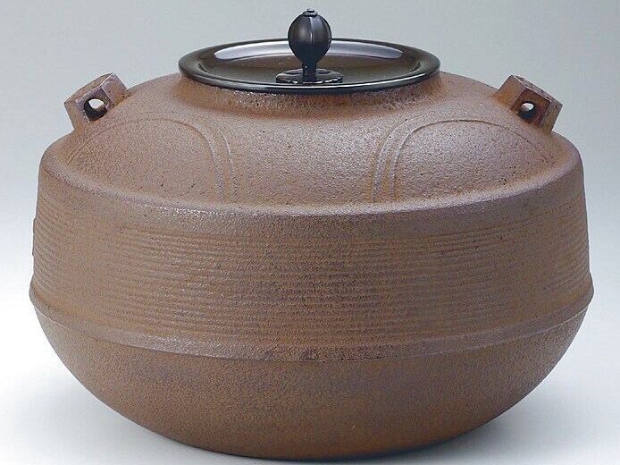 通販【茶道具】 七宝筋入釜 鵬雲斎好写 *菊地政光* 炉用*[kmh91109