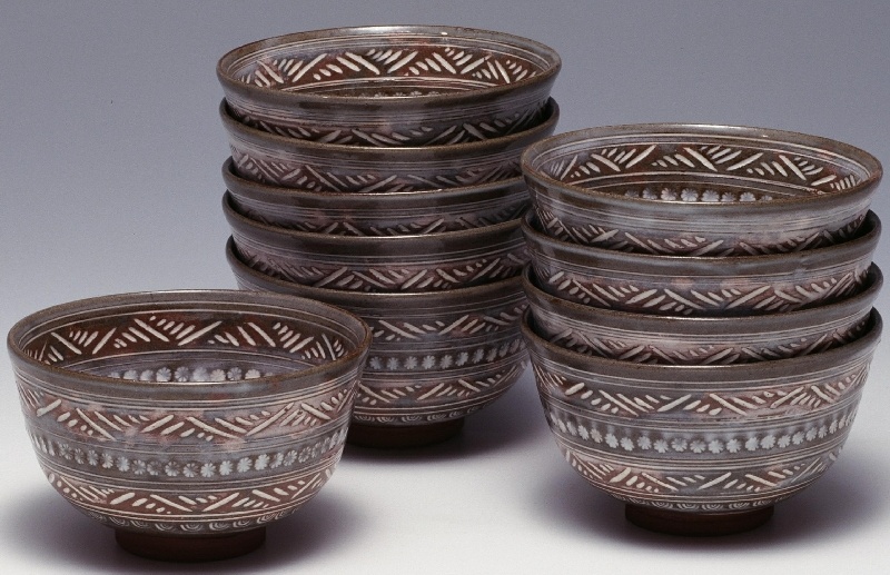 専用 送料込【逢絢亭】茶道具 茶碗 京焼 青楓の図 竜谷窯 宮川香雲 共