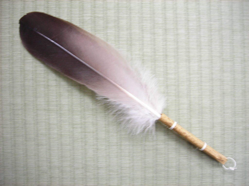 値下げ茶道具 羽箒 全長65センチ 値下げ茶道具 羽箒 全長65センチ