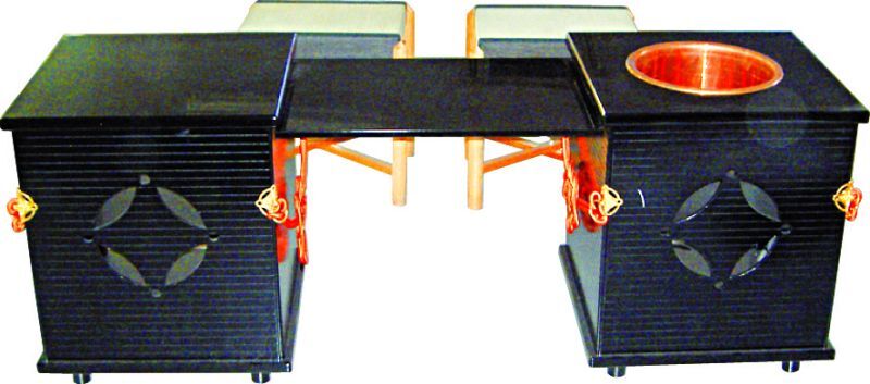 通販販売【茶道具】 御園棚 裏千家流 *淡々斎好写*立礼棚*立礼卓*茶道