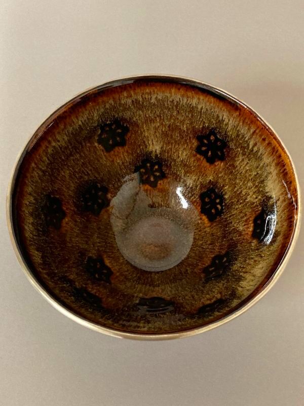 通販販売【茶道具】 茶碗 玳皮盞天目 梅花文 *桶谷定一* たいひさん