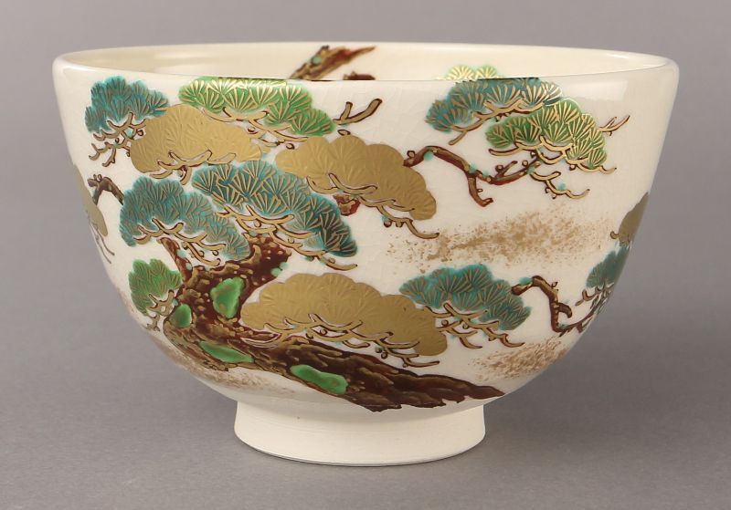 通販販売【茶道具】 茶碗 神戸薩摩 老松 *富永*冨永玄山* 茶道道具