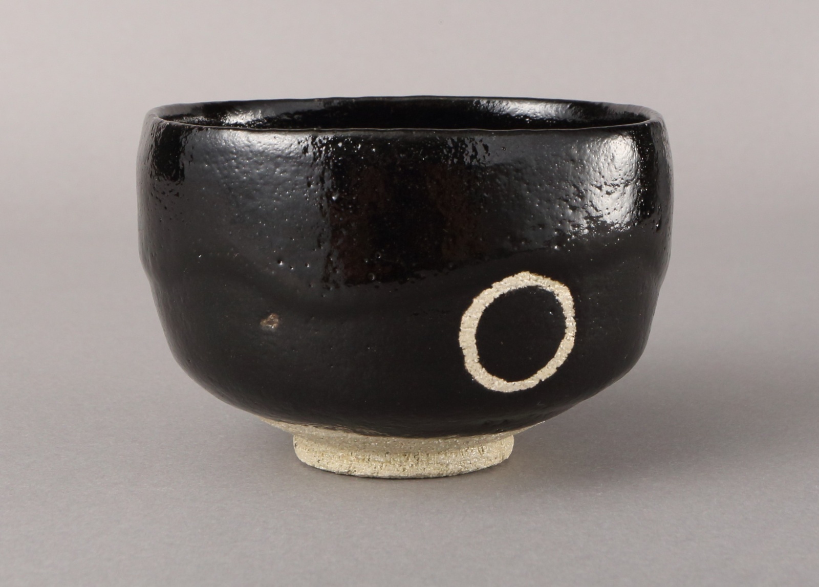 茶道具 楽焼 佐々木松楽造 黒楽茶碗 時代箱付 V 9458 茶道具 楽焼