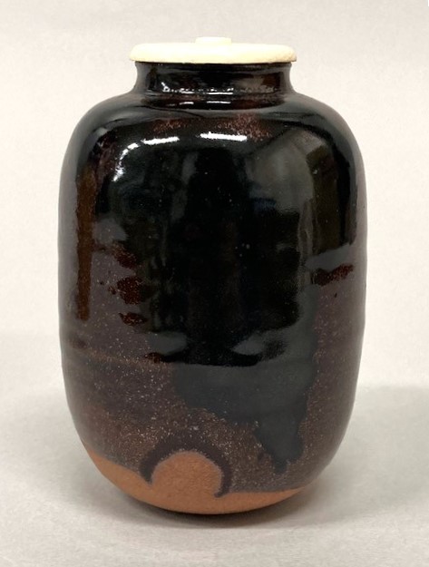 茶道具】笹田有祥 模六条肩衝茶入 共箱 中興名物写 大名物 古瀬戸 六条