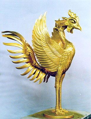 鼎(かなえ)中国青銅鳳凰文三足値下げ断行