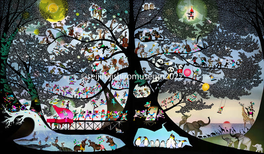 版画」オリジナルジクレー – 藤城清治とラビの玉手箱