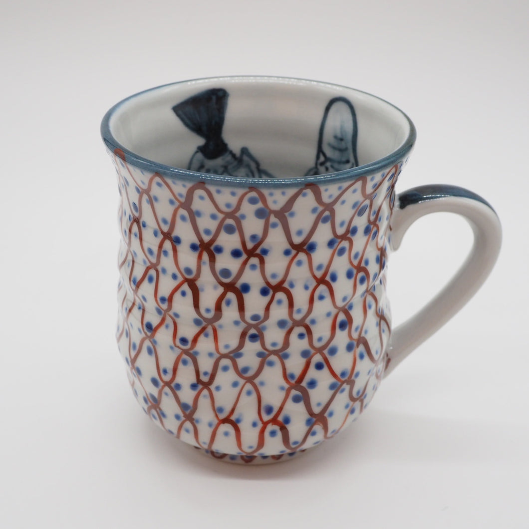 京焼・清水焼 村田幸之介(六齋窯) 七福神あみマグカップ– SEIKADO