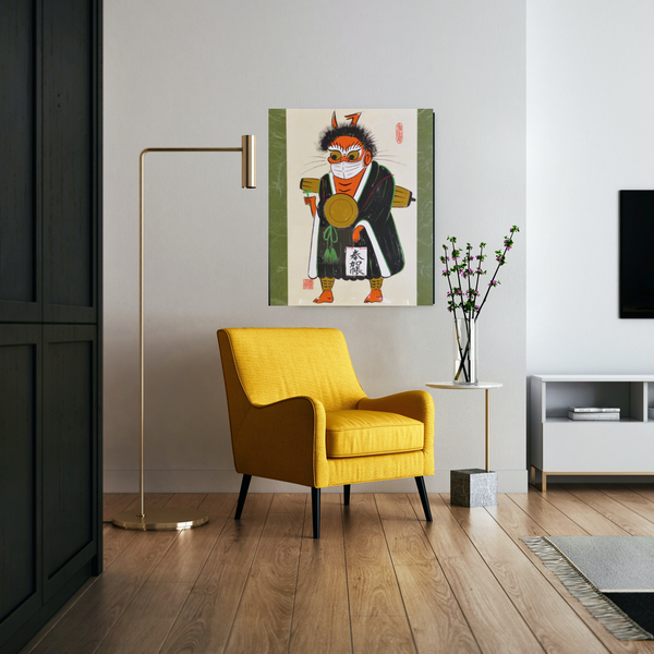 マスク念仏 アトリエ青海波オリジナル F6サイズ