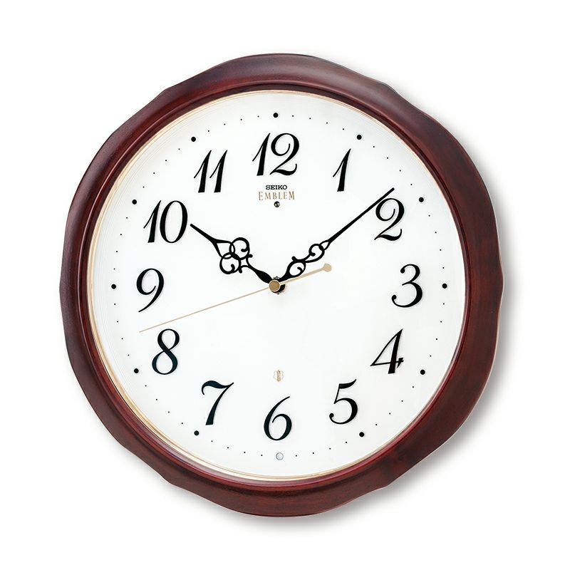 希少美品】SEIKO エンブレム HW806B 置時計 セイコー 定価14万 【公式