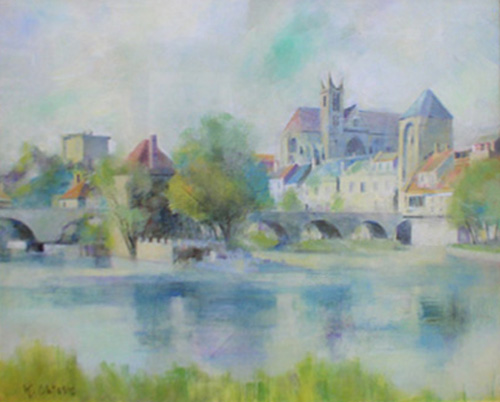 大歳克衛 「シャルトル風景」 3号 大歳克衛 | ｜正光画廊 大歳克衛