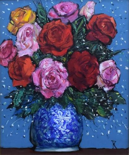 中川力 絵 ばら 額縁付き 中川力 絵 ばら 額縁付き ばら | ｜正光画廊