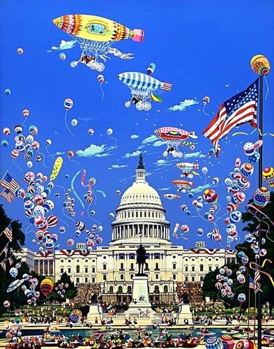 ヒロ・ヤマガタ アンブレラスウィング シルクスクリーン ヒロヤマガタ