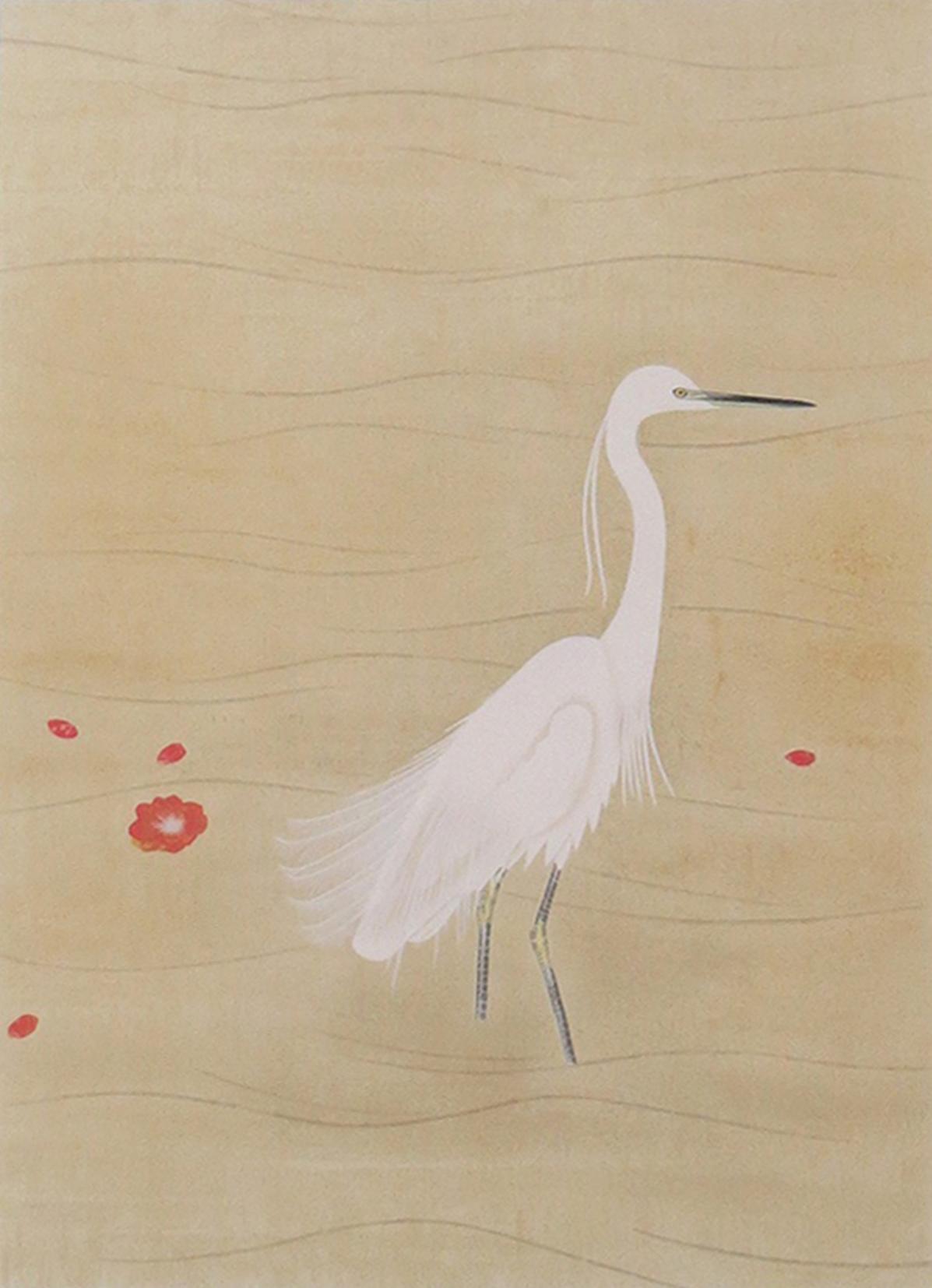 上村松篁 【月・雪月花三題】 シルクスクリーン 上村松篁「雪月花三題