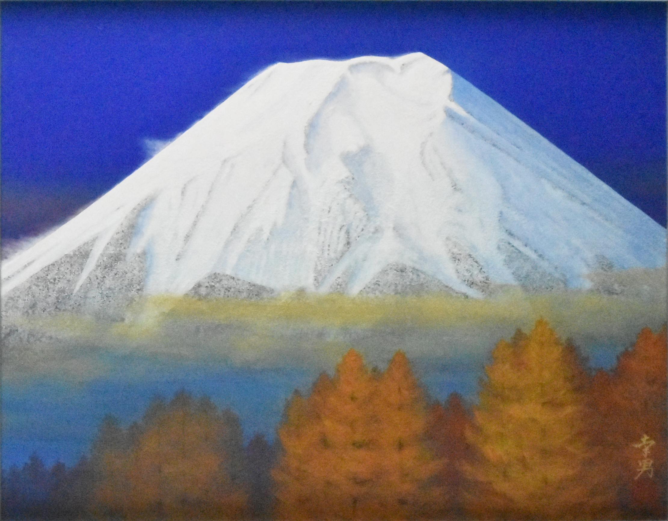 真作 山霧 遠山幸男 岐阜県出身 日本画10号 真作 山霧 遠山幸男 岐阜県