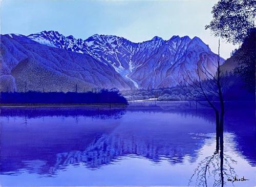 た*く様 塩田満男 朝焼けの海 真作 塩田満男 朝焼けの海 真作 塩田満男