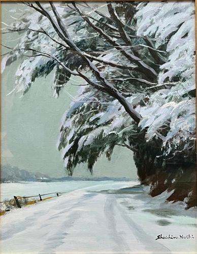 風景油彩画 塗師祥一郎画伯 『シベリア』 風景油彩画 塗師祥一郎画伯