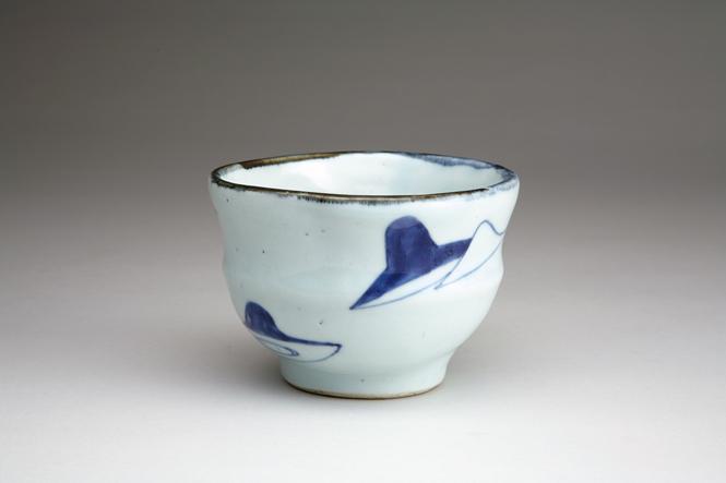 中国美術 明時代 青花鳳紋碗 染付碗 共箱 明 万暦年 古董品 尊 高6.5cm