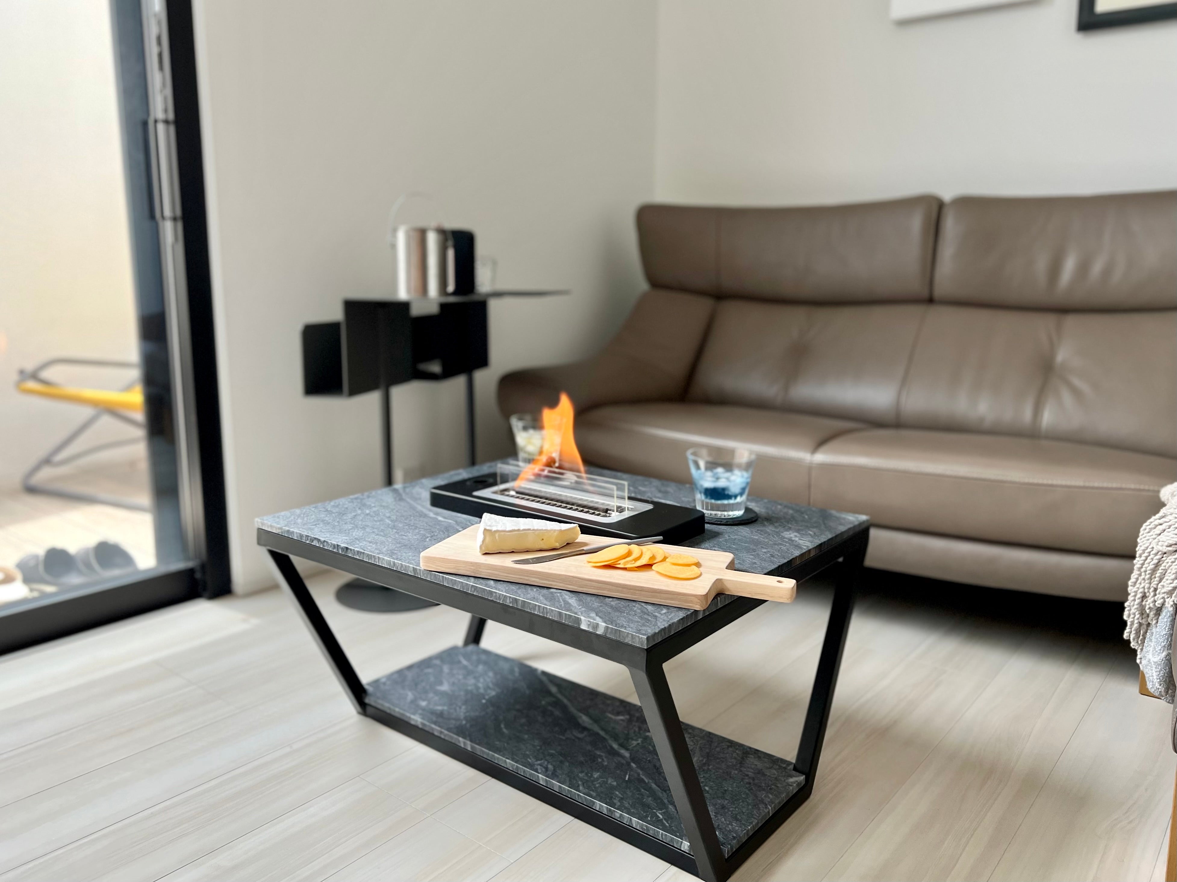 sekka 暖炉対応 天然大理石テーブル（四角） – sekka 石果