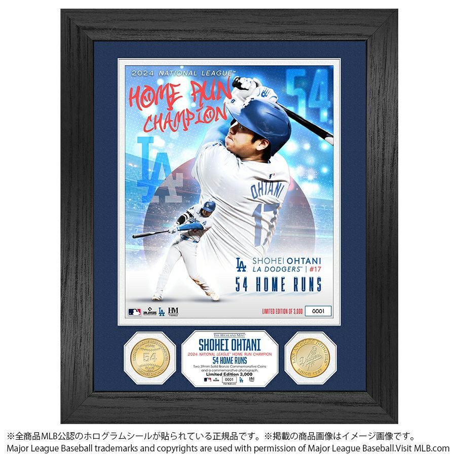 Shohei Ohtani 54HR フォトミント 限定版 Shohei Ohtani Framed Photo
