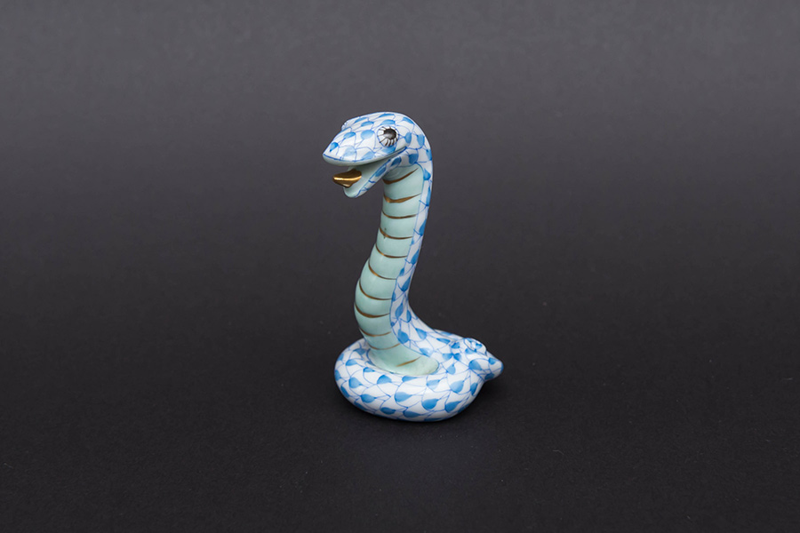 HEREND ヘレンド ロバの置物 フィギュリン 青 ブルー HEREND ヘレンド