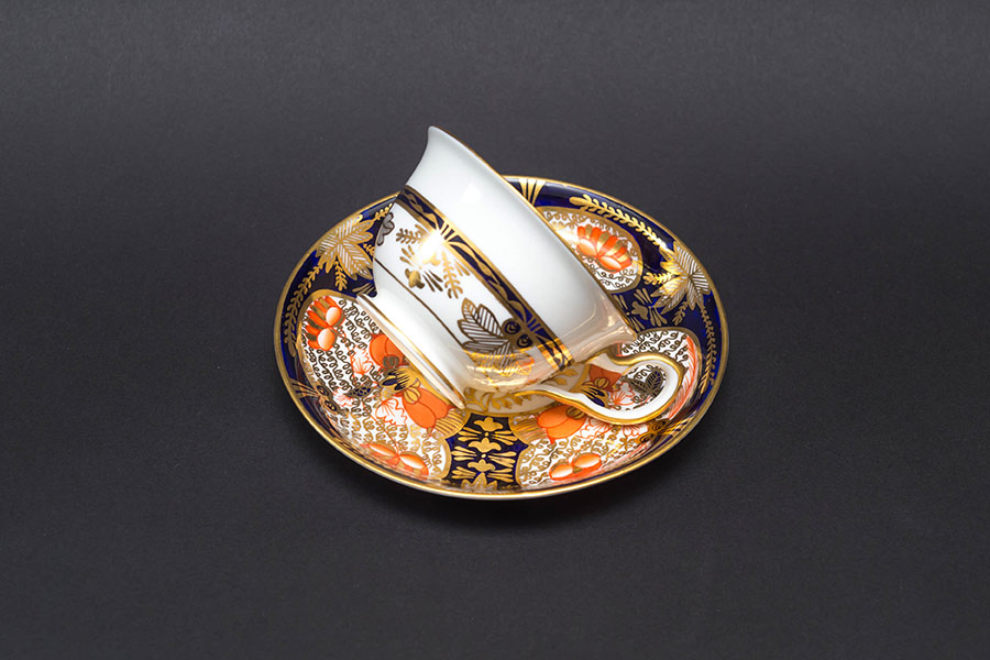 ✤ロイヤルクラウンダービー✤〘伊万里写ボウル＆ソーサー〙セット