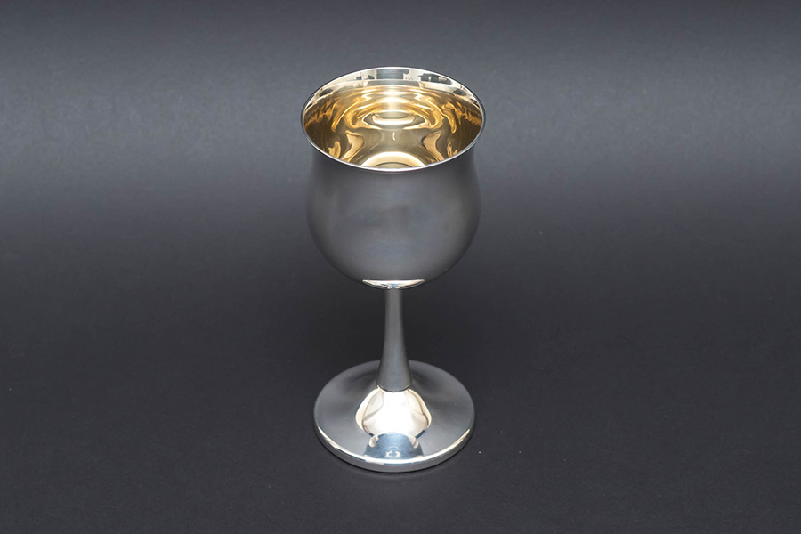 純銀 / ガラス】ワイングラスコースター 4枚 スターリングシルバー