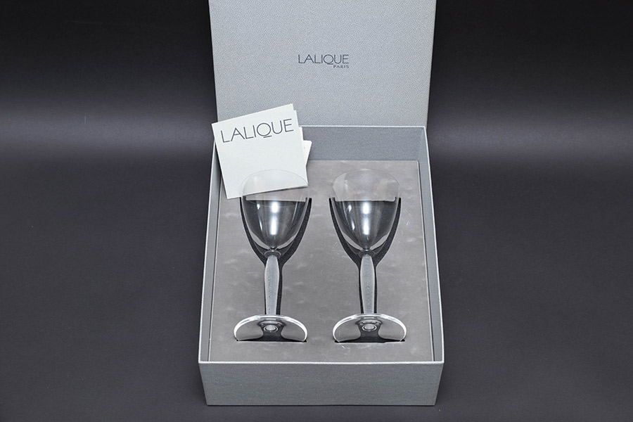 ラリック ルーブル ワイングラス（ペア）を買い取りました｜ブランド