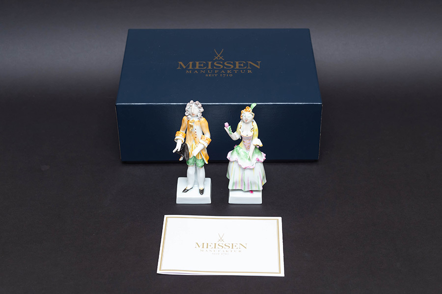 マイセン 様式ペア人形「ロココ」を買い取りました｜ブランド食器買取