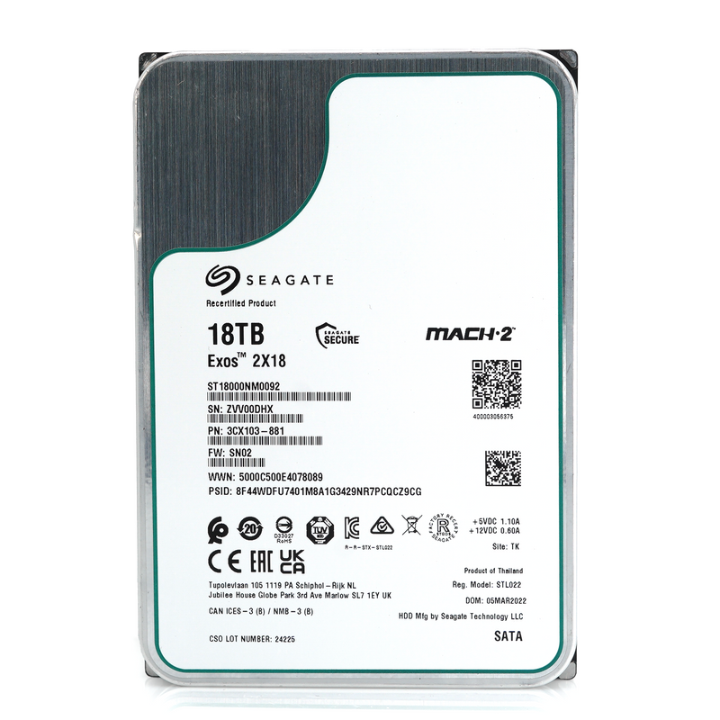Seagate Exos 2X18 ST18000NM0092 18TB SATA 3.5