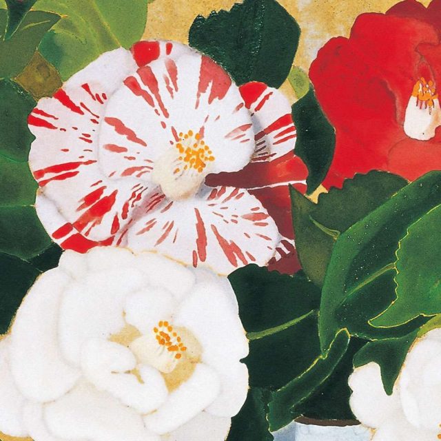 文化勲章受賞 小倉遊亀の名作をご自宅に｜小倉遊亀「椿 特装版」 | 花