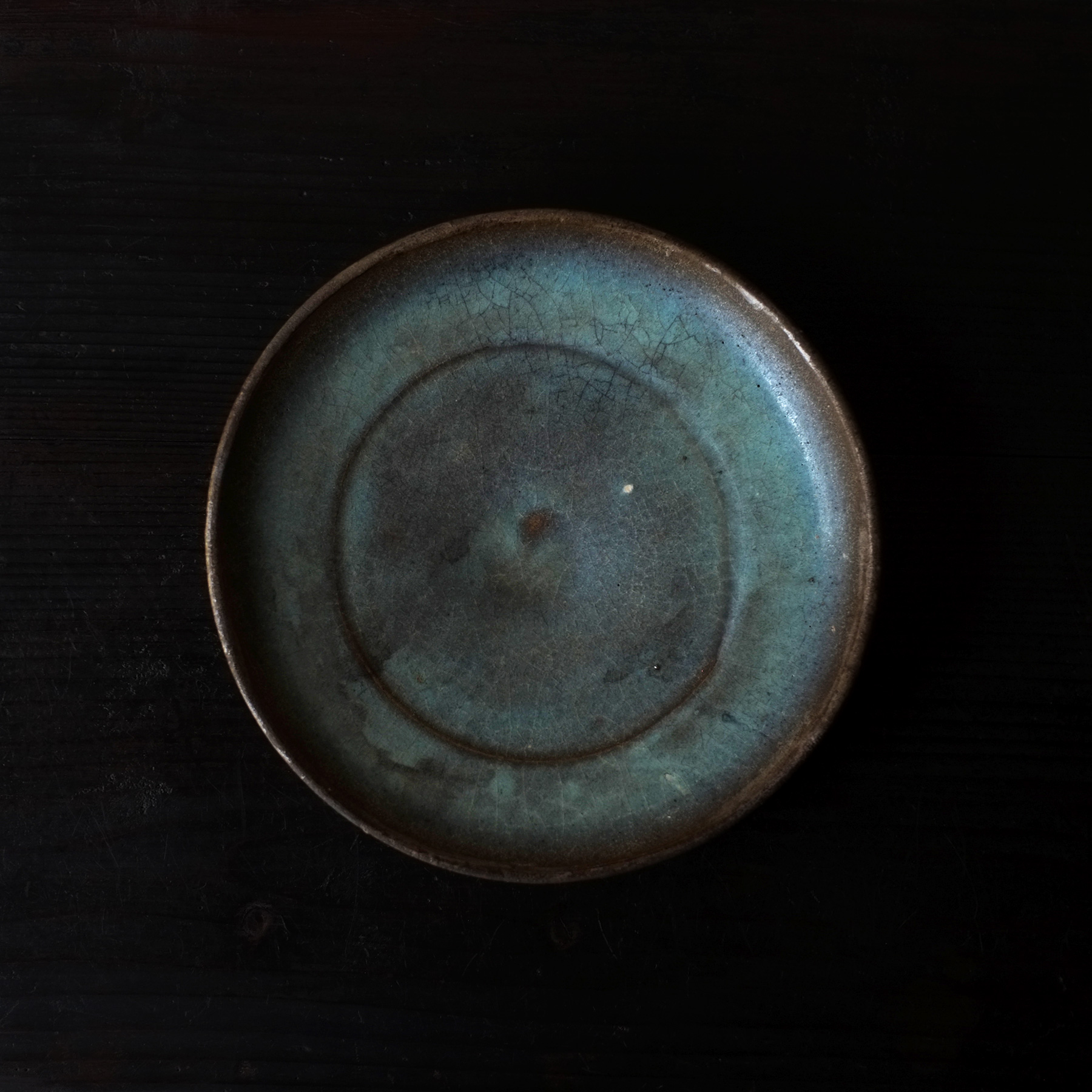 元朝 鈞窯 澱青釉皿 | 骨董と詩学 Antique & Poetics | 蛇韻律