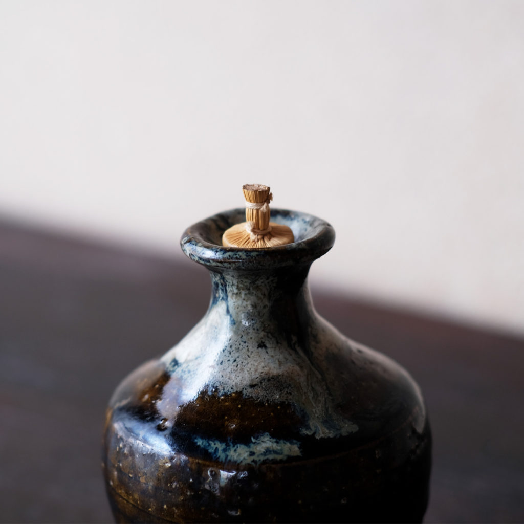 朝鮮唐津 古唐津 徳利 時代箱付 C R8434 朝鮮唐津 古唐津 徳利 時代箱