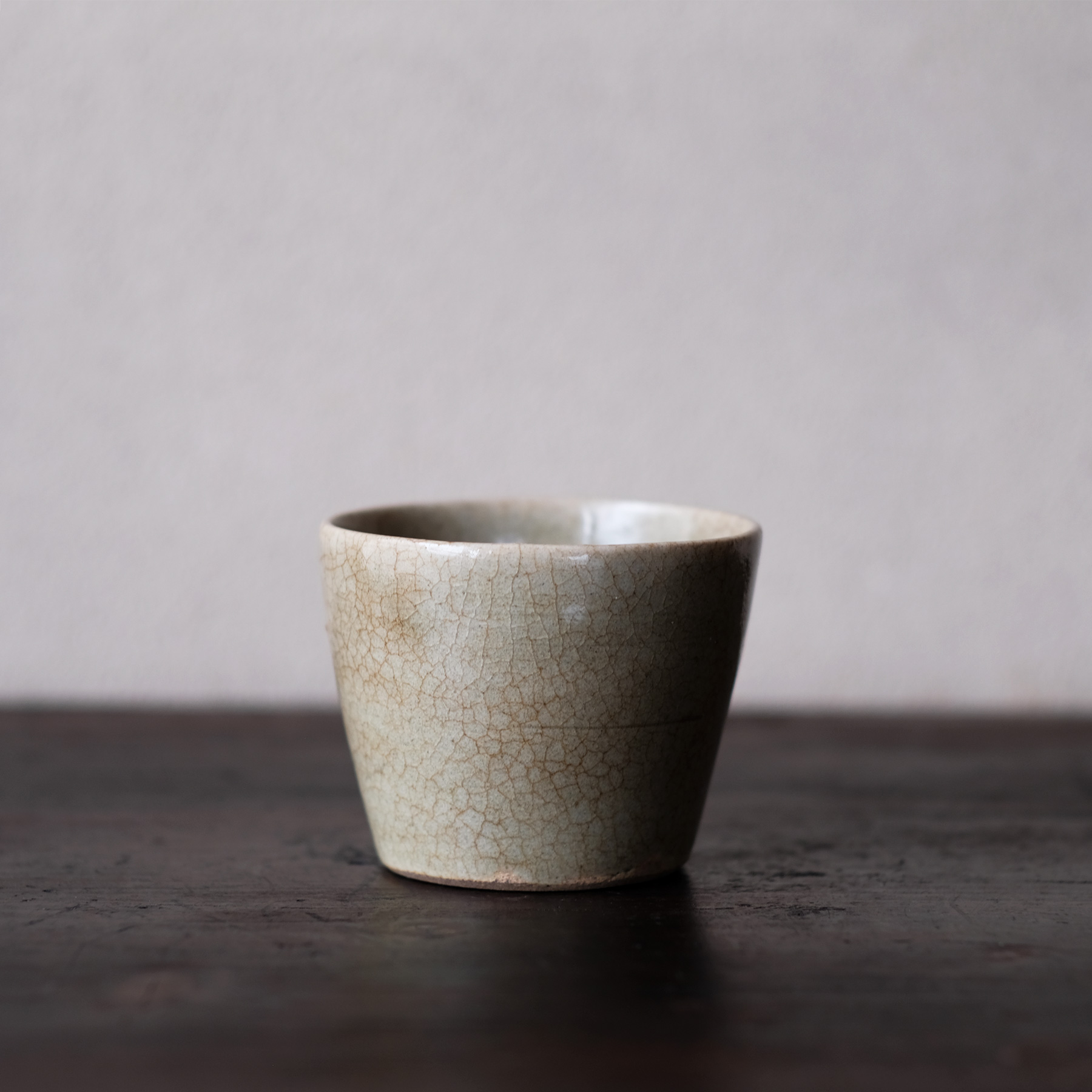 ◇希少美品 1880年頃（明治時代！古曽部焼き 素朴な染付 ぐいみ/お猪口