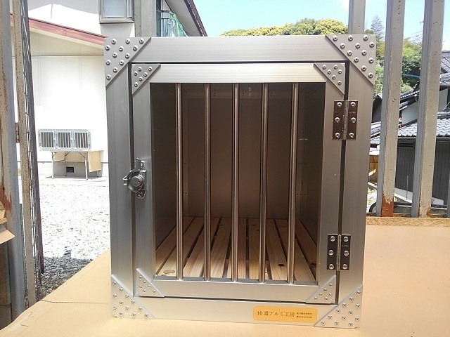 狩猟 アルミ ドッグケージ 猟犬輸送箱