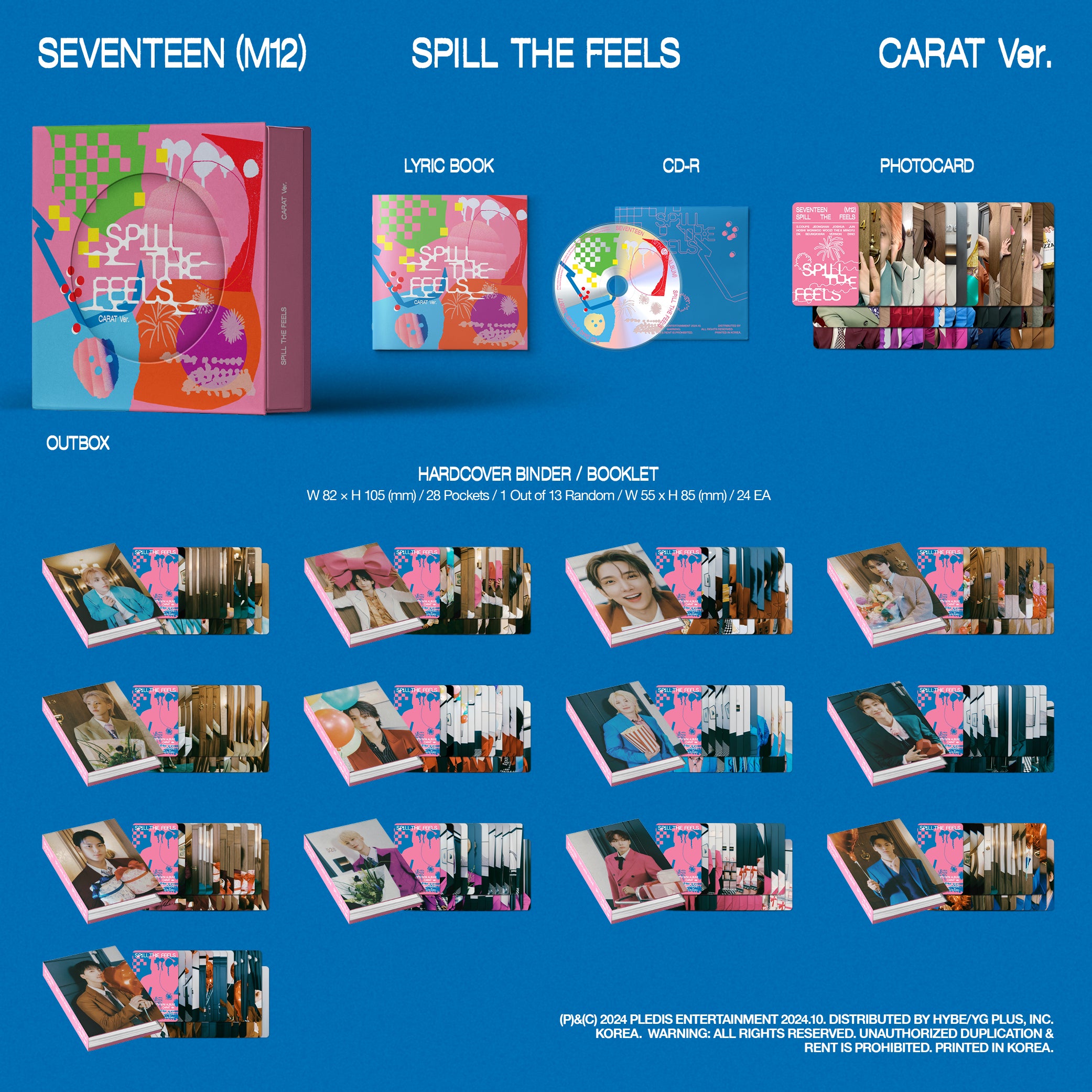 SEVENTEEN - SEVENTEEN 12th Mini Album 'SPILL THE FEELS' CARAT Ver