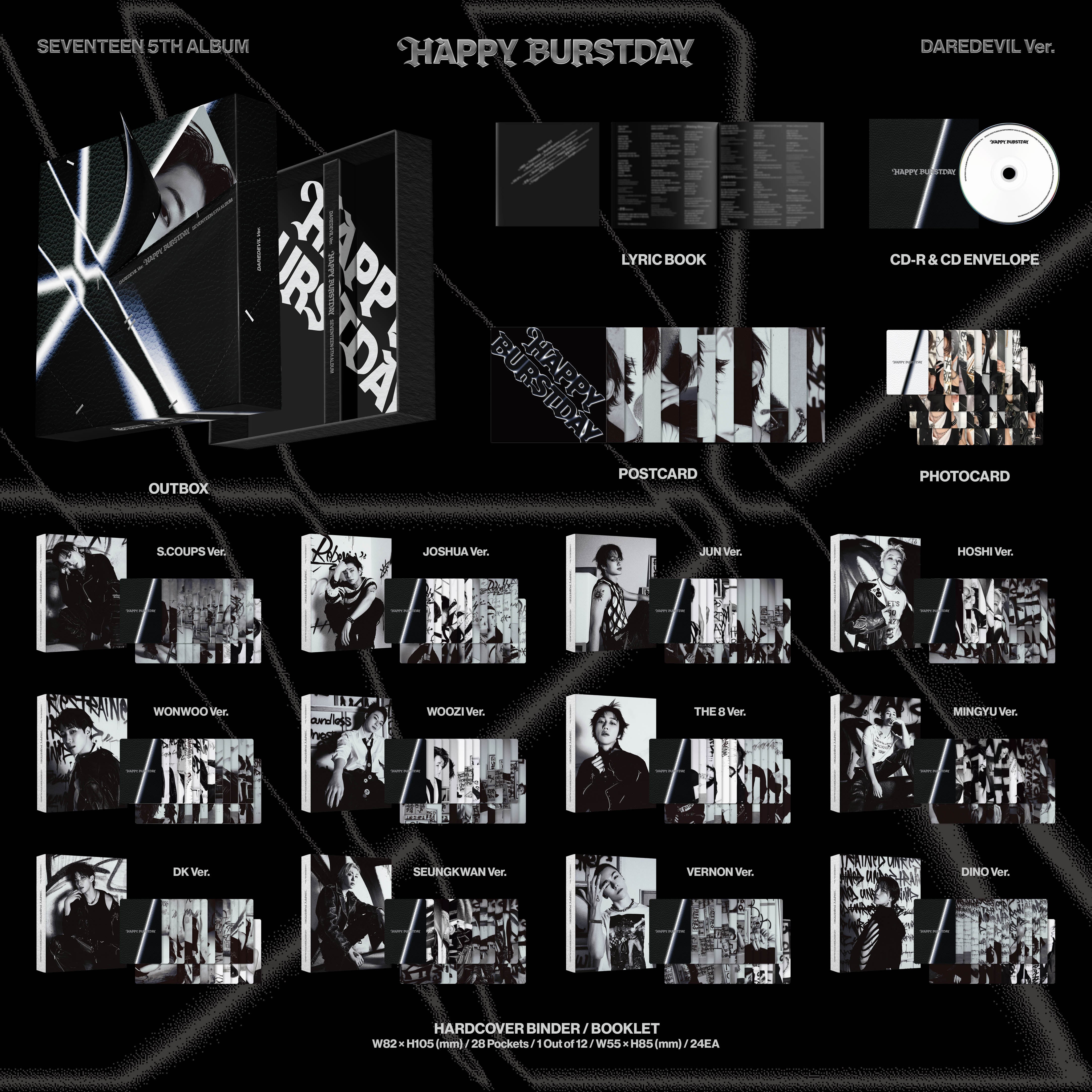 SEVENTEEN DAREDEVIL バインダー トレカ 12メンバー 12種 SEVENTEEN