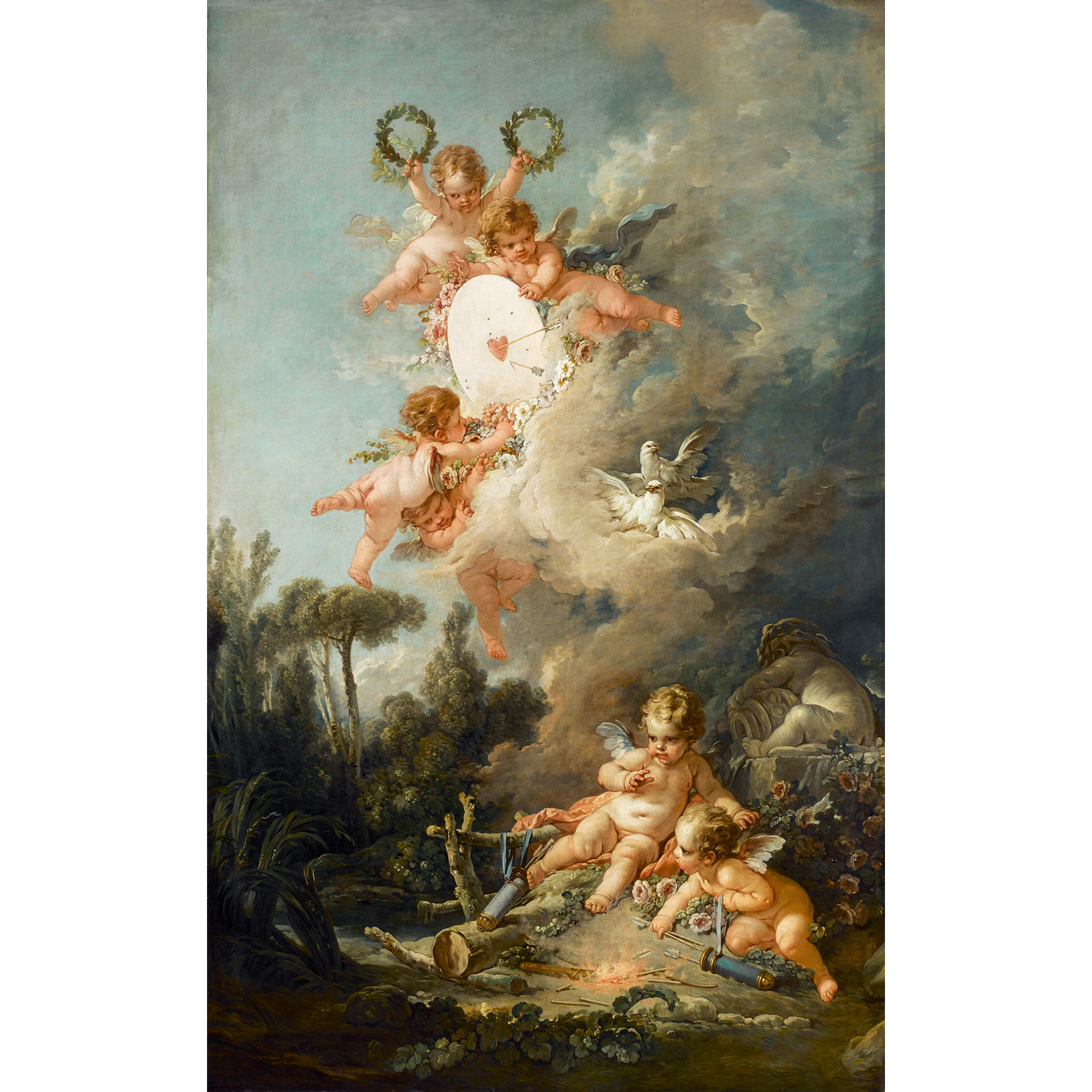 アモルの標的】ルーヴル美術館展 複製画 アモルの標的】ルーヴル美術館