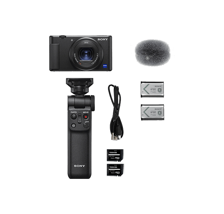 デジタルカメラ SONY VLOGCAM ZV-1 Shooting Grip Kit Amazon.co.jp