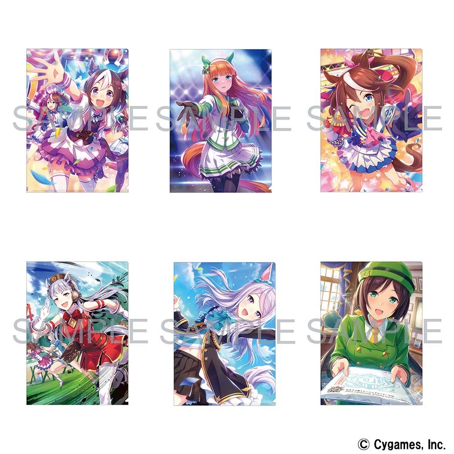 ウマ娘」ゲーム内の美麗イラストを使用！クリアファイルなど新作グッズ