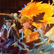 鬼滅の刃」“雷鳴轟く死闘”を完全再現！「我妻善逸＆獪岳」ノンスケール